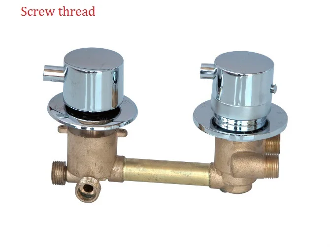 Diverter Thermostatic Shower Faucet Brass Mixing Control Valve