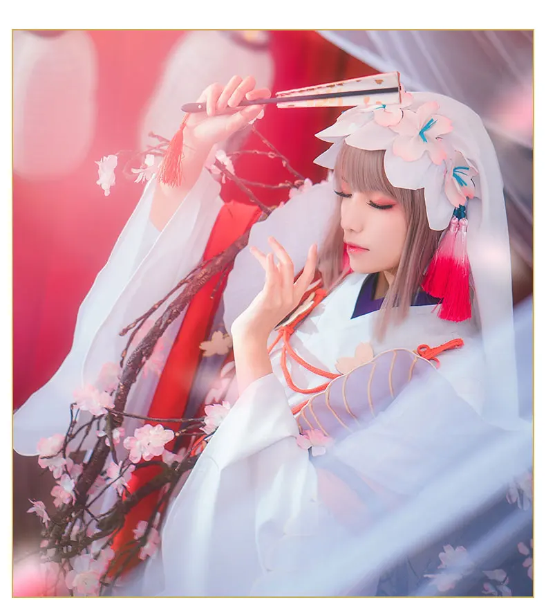 Onmyoji SR Sakura Yousei Ying Huayao Новое кимоно для пробуждения кожи униформа для косплея