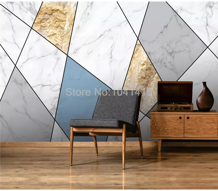 Фотообои современные 3D абстрактные геометрические мраморные фрески для гостиной, столовой, для учебы, самоклеящиеся водонепроницаемые наклейки на стену