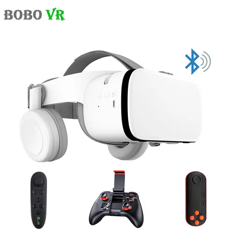 Best Price Cheap FpvJ4 BOBOVR Z6 Upgrade 3D Glasses VR Headset Google Cardboard Bluetooth Virtual Reality Glasses Wireless VR Helmet For Smartphones