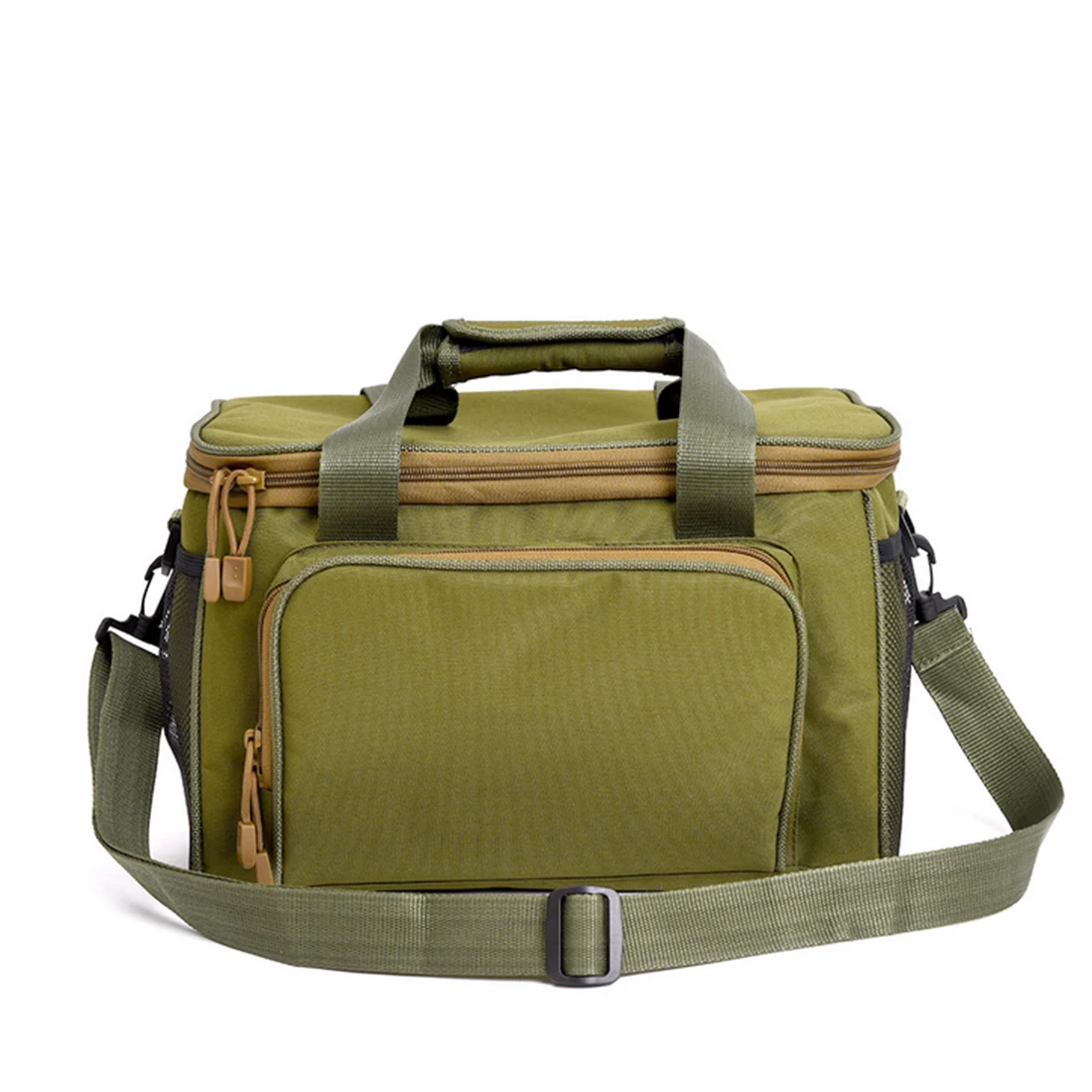 Army Green Men Women Durable Canvas Fishing Bag Gear Storage Single-shoulder for Outdoor - | Спорт и развлечения