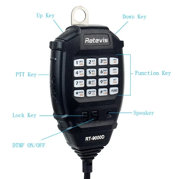 Мобильный автомобильное радио Retevis RT9000D 60 Вт 50 CTCSS/1024DCS сканирование голоса с Кабель для программирования ham радиоприемник A9100