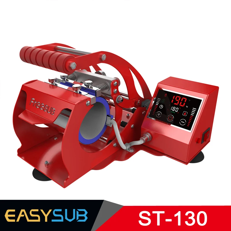 

NEW LCD Touch Screen Sublimation Printer Heat Press Machine Printing Red Black Silver Blue cup
