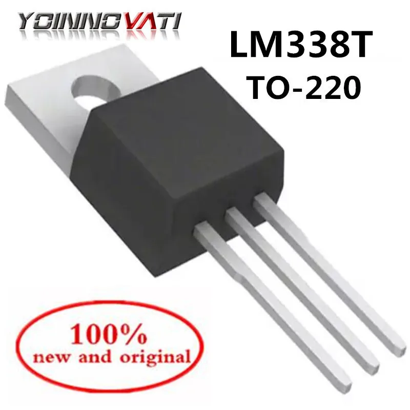 10 шт. LM338T LM338 TO-220 Регулируемый трехклеммный регулятор 5A 100% новый и оригинальный |