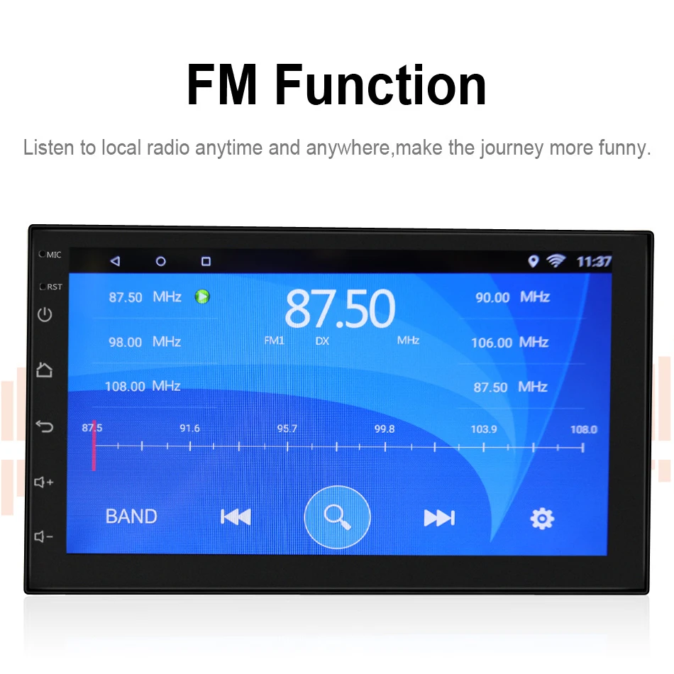 Автомагнитола 2 Din Android 7 1 стерео мультимедийный плеер GPS навигация Wi Fi Bluetooth USB