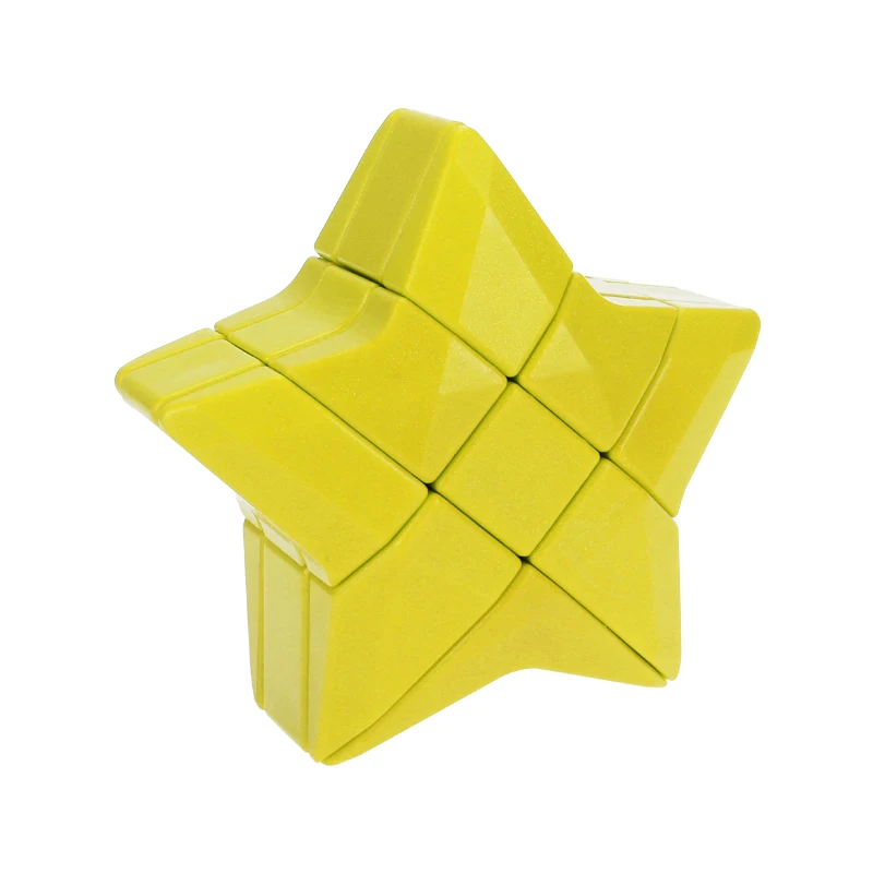 3*3*3 Звезда куб синий/красный/желтый головоломка Cubo Magico развивающая игрушка для детей подарок скоростной куб - Цвет: Yellow