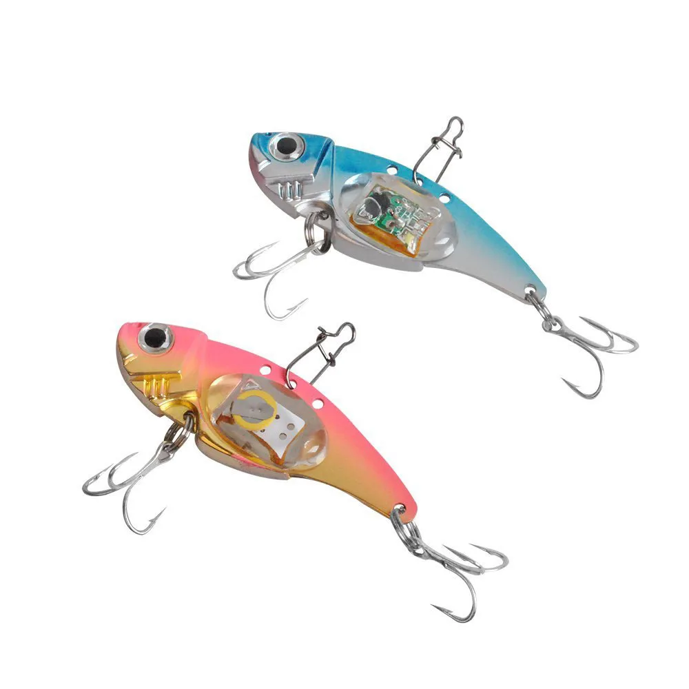 

LED Fish Lures Bait Light TOPIND Outdoor Mini Deepwater Fish Shape Led Flashing Lamp Light Fishing Tackle Lure Bait Sharp Treble