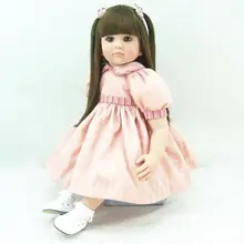 Популярные кукла-реборн из ПВХ силиконовые детские куклы сопровождать ручной работы реалистичные принцесса кукла "малыш" для рождественских праздников детская изысканные новогодние подарки