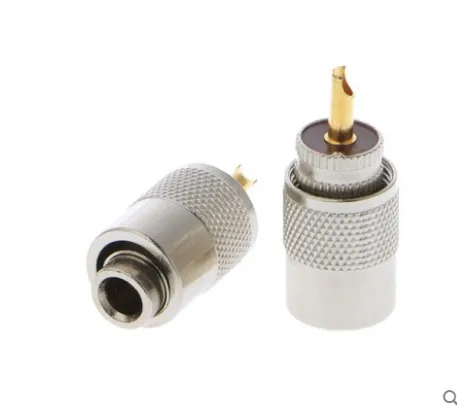 2 шт. UHF PL-259 мужской припойный RF разъем Вилки для RG58 50-5