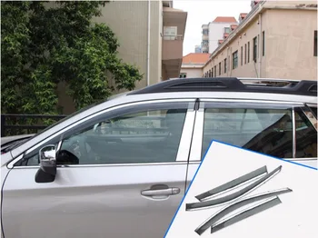 

Fit for Subaru Outback 2010 2011 2012 2013 2014 car-styling plastic Window glass Wind Visor Rain/Sun Guard Vent 4pcs
