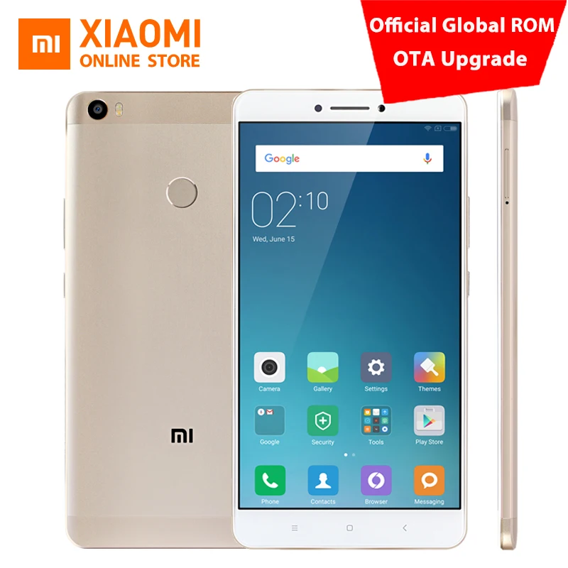 Original Xiaomi Mi Max 6.44" Mobile Phone Snapdragon 650 Hexa Core 1080P 16MP PDAF 2GB / 16GB 4850mAh Official Global ROM