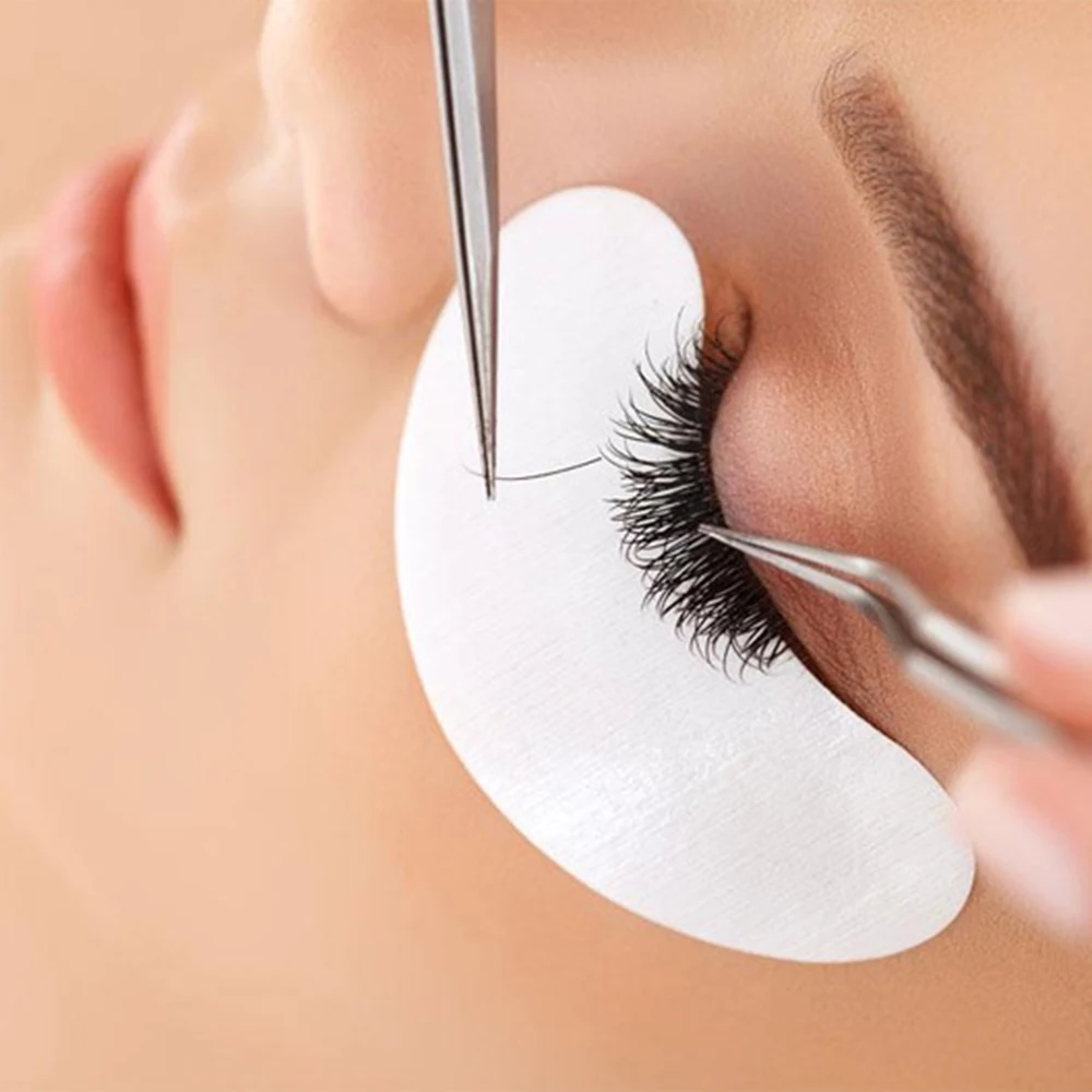 

Hot 50pairs/pack Patches Eyelash Under Eye Pads Lash Eyelash Extension Paper Patches Eye Tips Sticker Make Up Tools U
