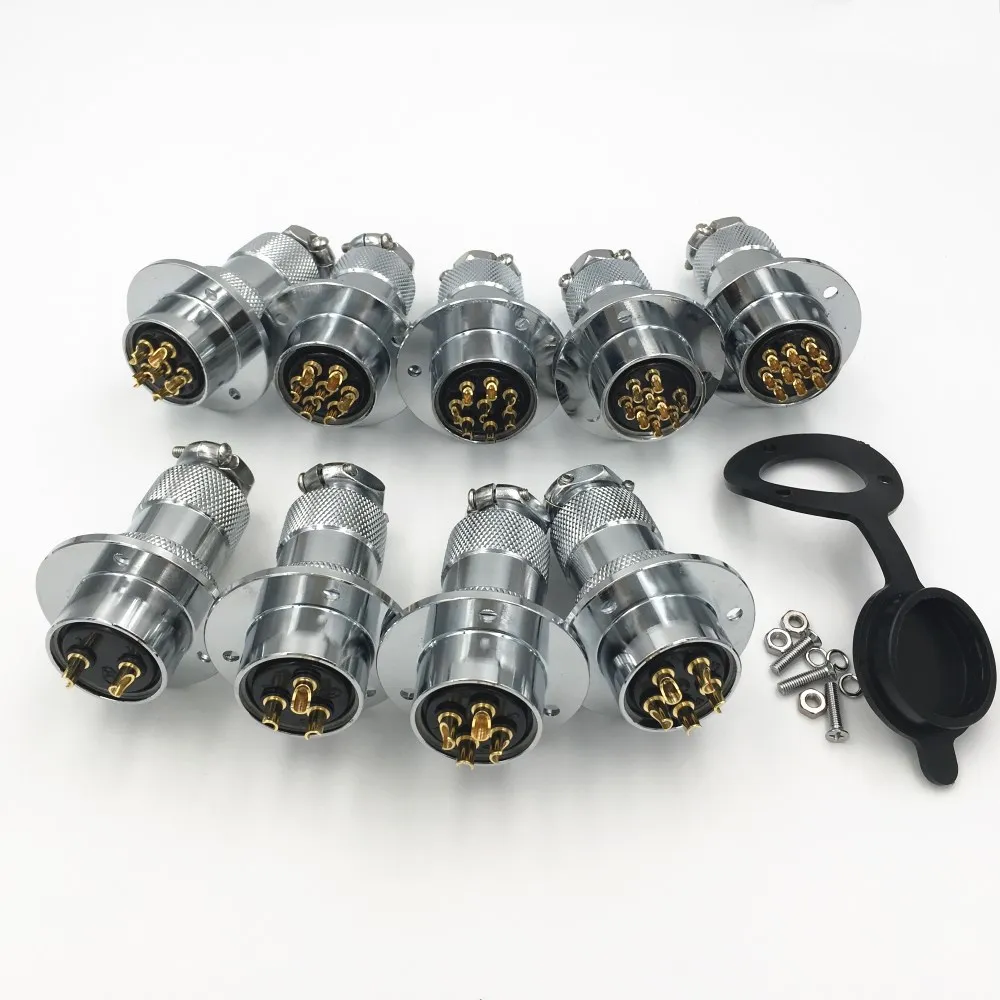 10 компл. GX25 XLR 2 3 4 5 6 7 8 9 10 Pin 25 мм мама папа диск фланец панель монтажная розетка с пылезащитной крышкой авиационный разъем