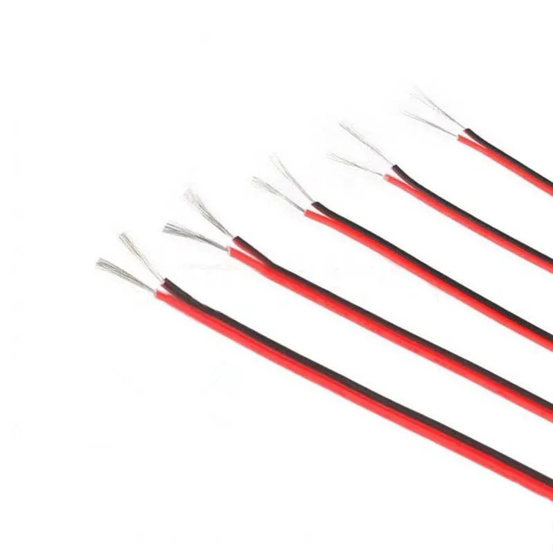 10 м 18 до 26 Калибр AWG Электрический провод Луженая Медь изолированный ПВХ удлинитель для светодиодов ленточный кабель electronica UL2468 красный черный провод