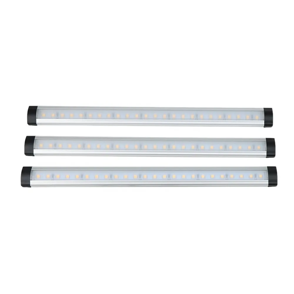 

5pcs Motion Sensor 24 LED Light Closet Cabinet Night Light Warm White PC Material With Black Remote Controller