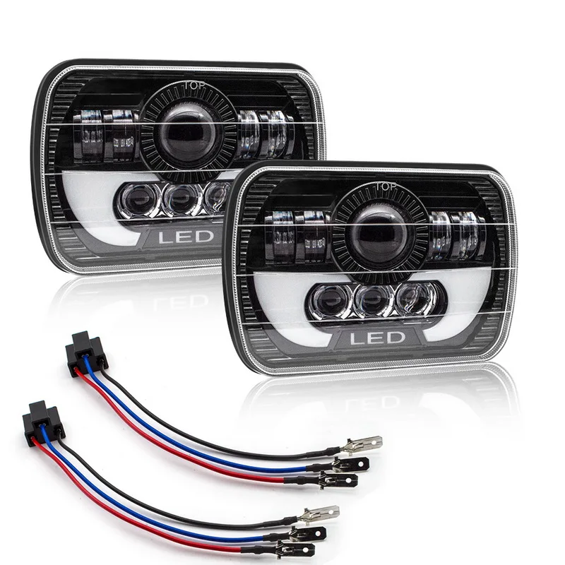 

Safego 2 pcs 300W 7" H4 Led Headlight with High Low Beam For Jeep Wrangler OffRoad 4x4 Motorcycle Waterproof 3000K-6000K 12V~24V