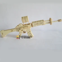 Карабин деревянная головоломка модель 3 d пазлы ручной работы собранные деревянные головоломки игрушки подарок