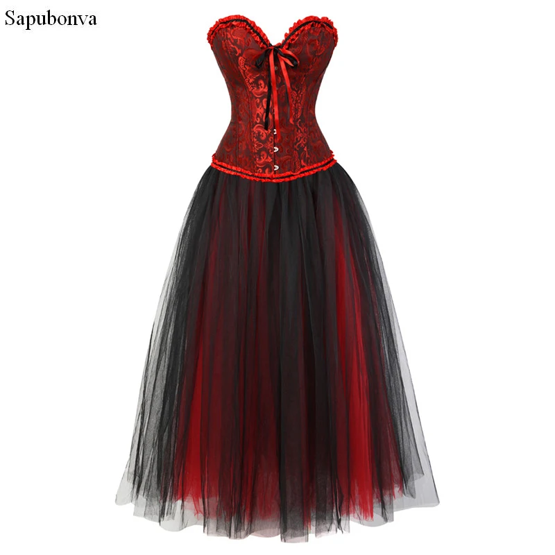 corset skirt long