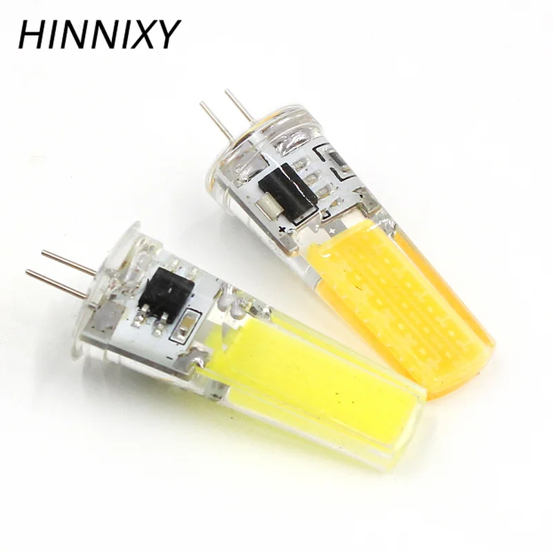 Hinnixy 5 шт./лот диммируемая светодиодная COB G4 лампа G9 лампочка свет настоящий 2 8 Вт