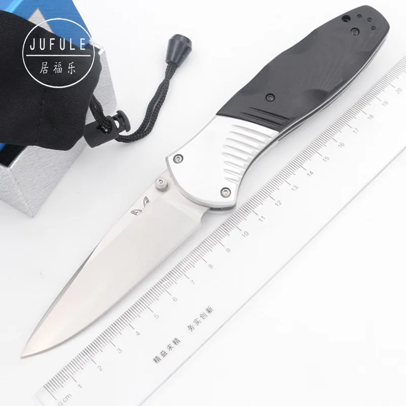 

JUFULE 581 D2 blade Aluminium + G10 handle folding hunt camping Pocket outdoor Survival EDC Tool dinner Tactical kitchen knife