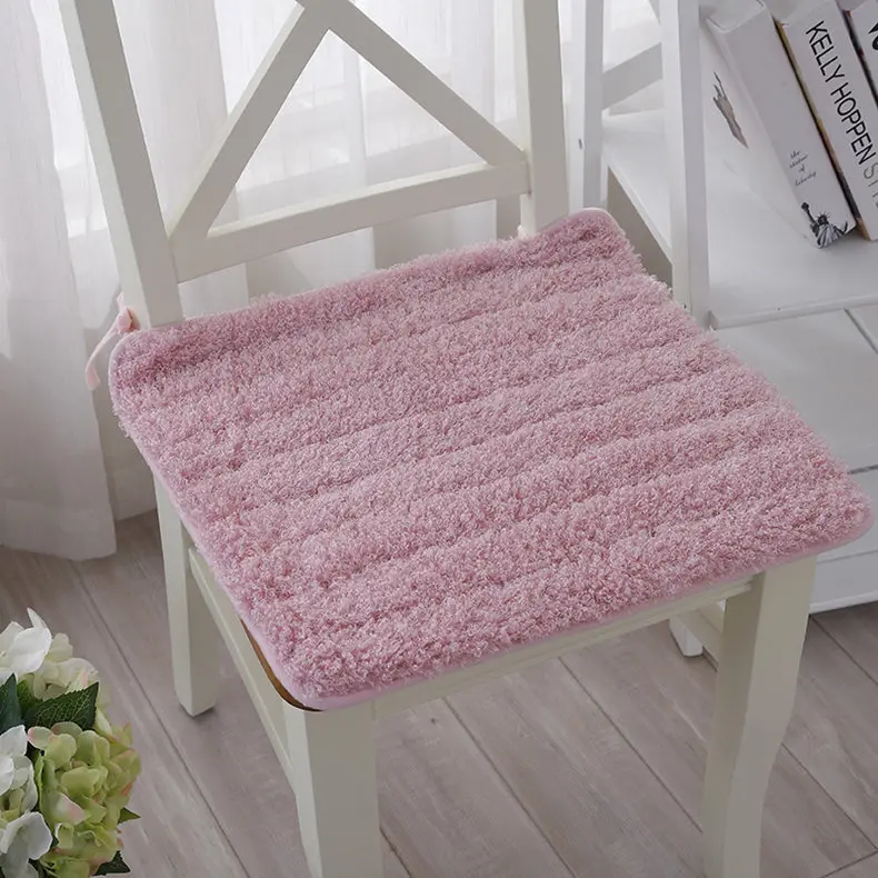 Ткань плюшевая подушка для кресла Winer теплый офис Домашний коврик для сиденья в европейском стиле Подушка для кресла домашний декор мягкие