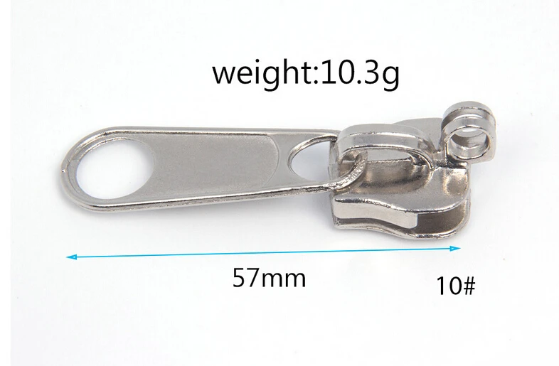 10 Fashioned luggage key locking zipper slider for bags Zipper puller