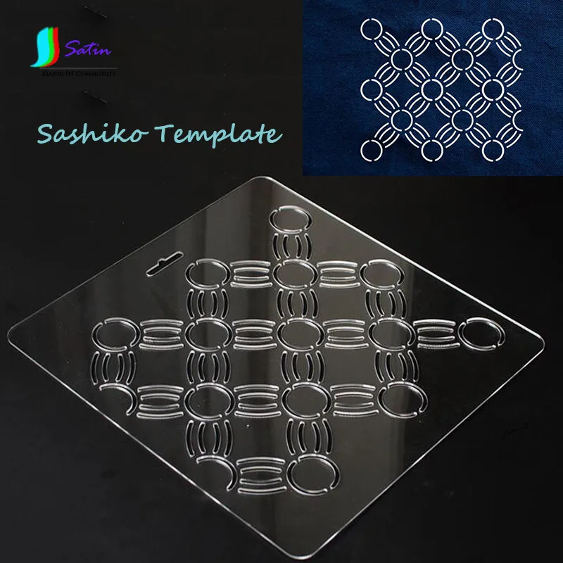 

Sashiko Acrylic Template Patchwork Tool for Quilting Handmade DIY Sewing Accessory Template S0016H,5 Style for Choice