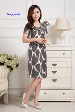 New arrival pure silk knitted round neck short sleeve dress,100% silk plus size drawing belt print summer dress
