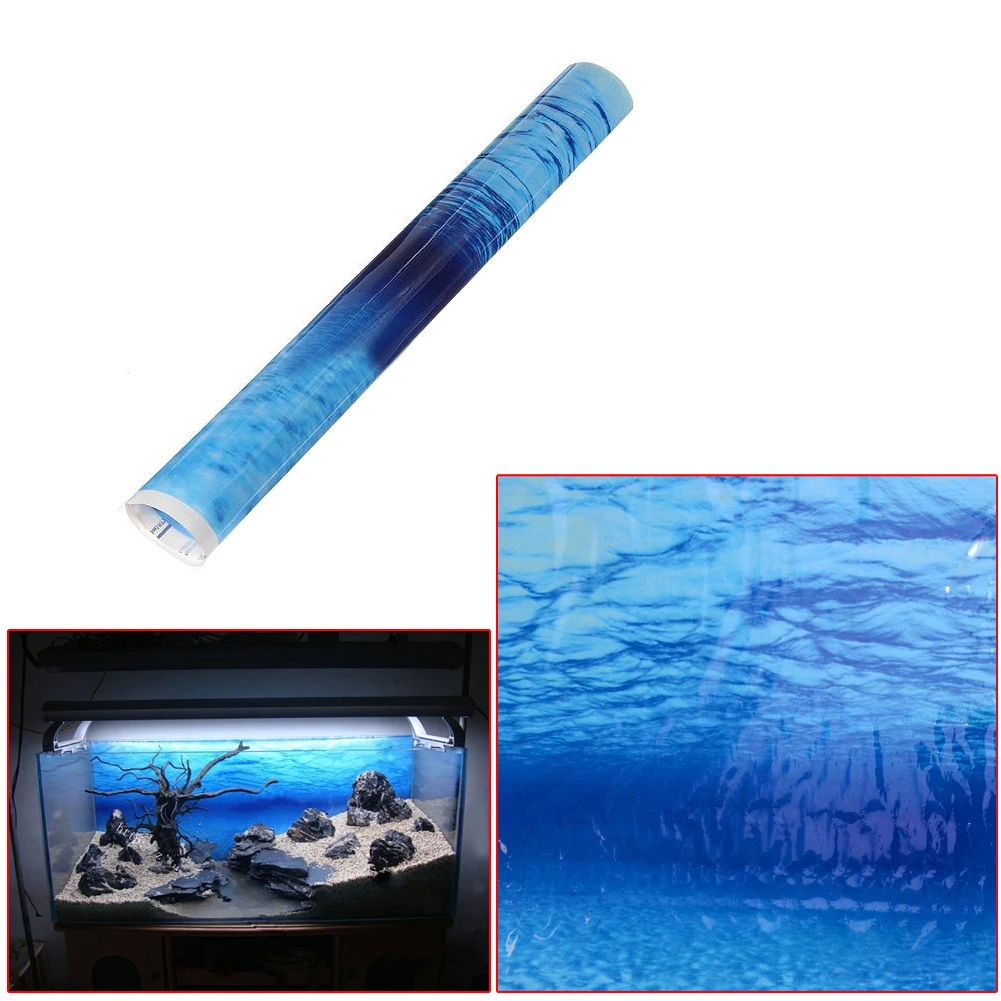 Blue Sea Ocean Aquarium Print Background Poster Picture Fish Tank Wall VQR Blue Sea Ocean Aquarium Print Background Poster Picture Fish Tank Wall VQR