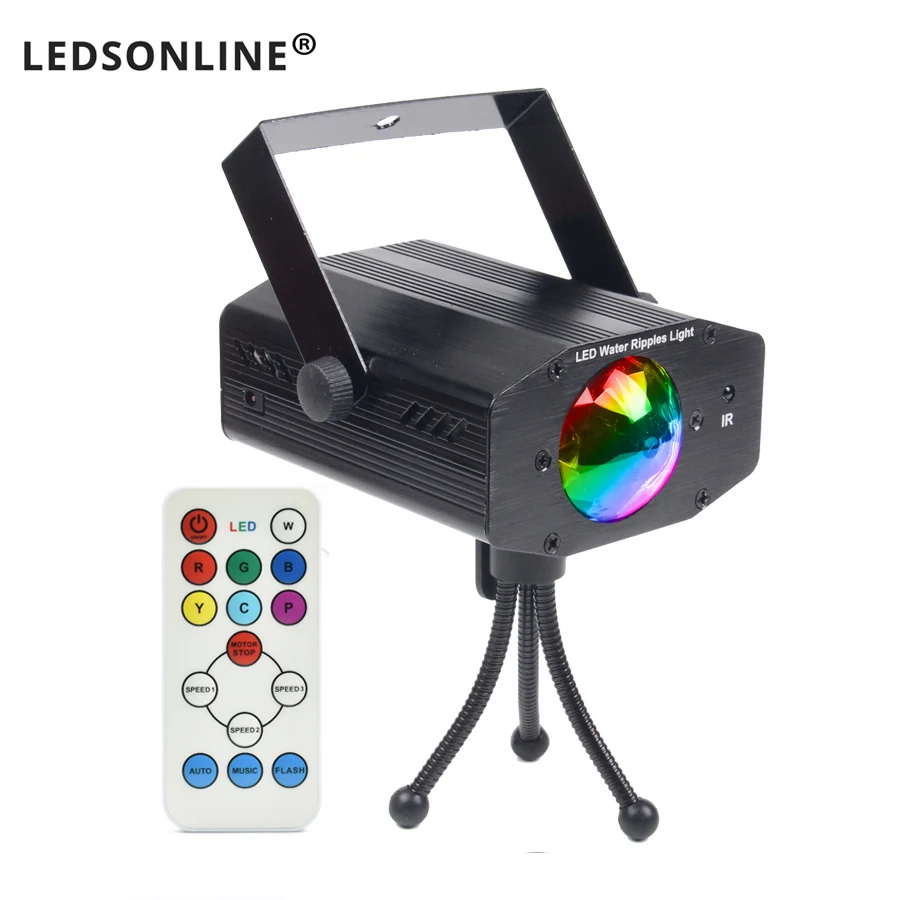 فيديو حار بيع جديد متعدد اللون LED لمبة الموسيقى الليزر أضواء للمسرح الإضاءة دعم IR عن بعد DJ حزب المنزل الزفاف نادي العارض