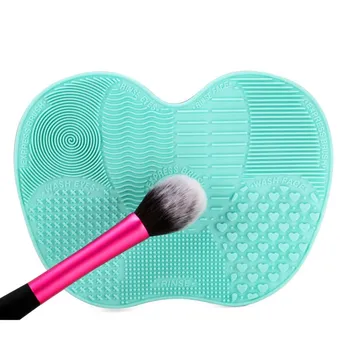 

Sucker Silicone Cosmetic Makeup Brush Cleanser Mat On Handbasin Washing Pad Scrubber Board Washing Makeup Clean