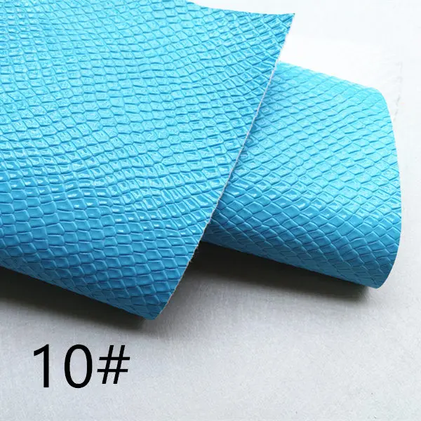 10 7,6*12 дюймов синтетический неоновый форма змеи кожа ткань для DIY аксессуары - Цвет: 10