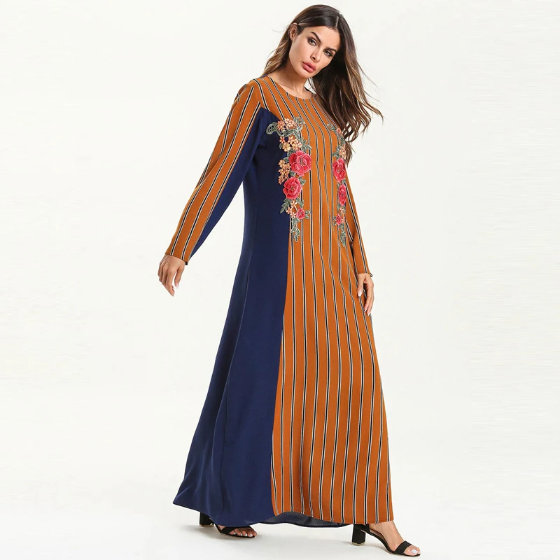 Vestidos Абаи Дубай, Турция исламский, арабский мусульманское платье ХИДЖАБ КАФТАН Elbise Рамадан Sukienki платья Eid арабское платье мусульмане