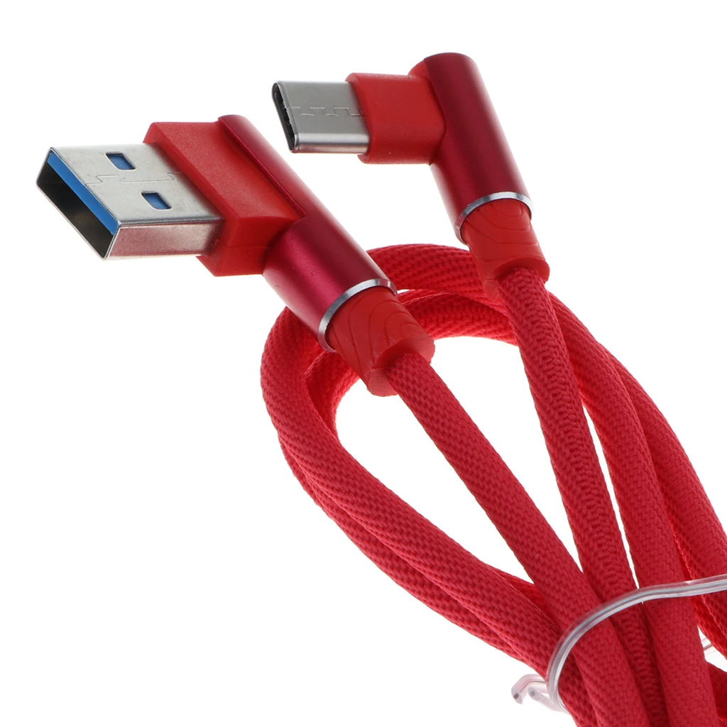 1m/3.3ft USB2.0 USB Type C 90 Degree USB Type C Cable mobile phone  Charger Angled Cable Adapter multi-port USB charger 