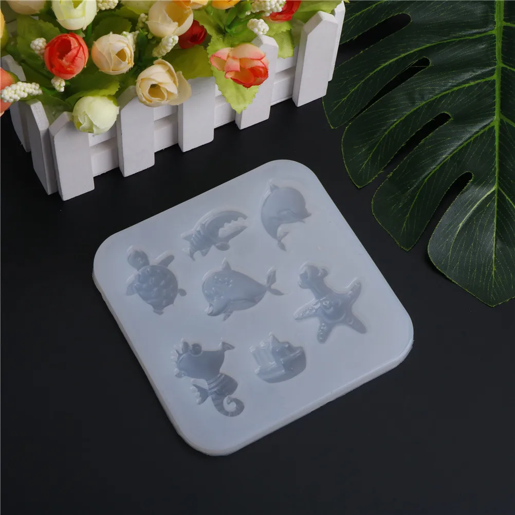 3D Sea Animals Silicone Mold Cake Decoration Fondant Cake Mold Food Grade New arrival