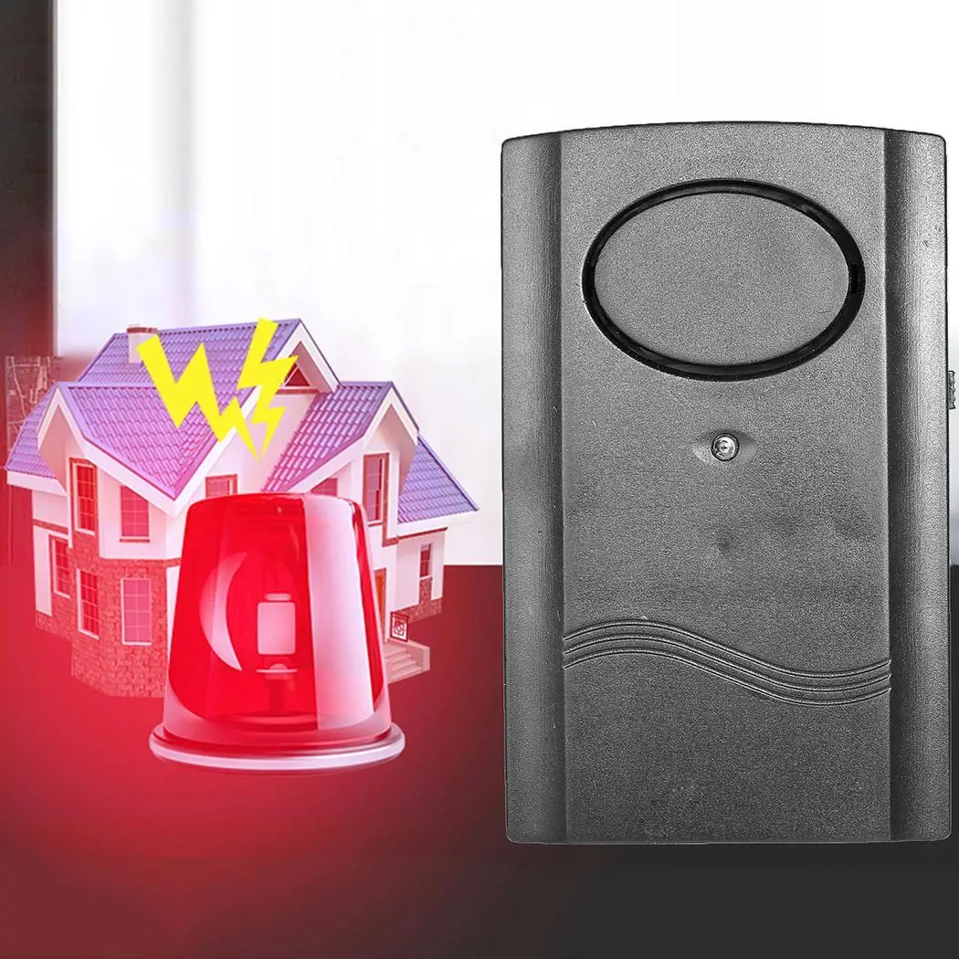 

Wireless Door Motorcycle Security Anti-Theft Vibration Hang Black Burglar Alarm 30 Seconds > 110DB System