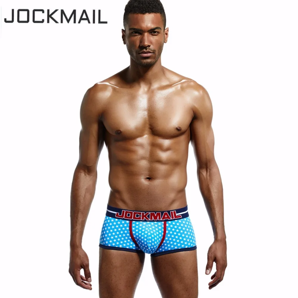 Трусы боксеры JOCKMAIL мужские Брендовое пикантное нижнее белье трусы из хлопка с