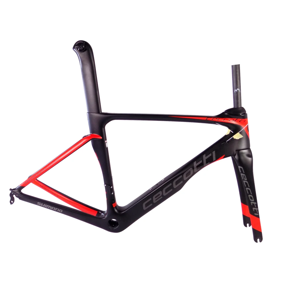 Top 2018 new CECCOTTI carbon road frame T1000 full carbon fiber DI2 Mechanical carbon bike frame 4