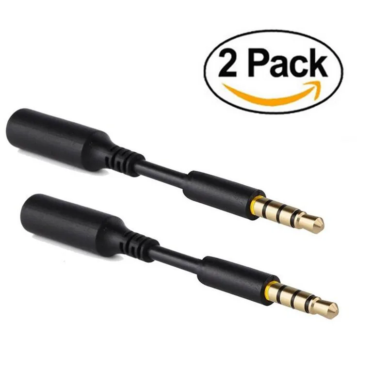 Lbsc2x 3.5mm Male To 3.5mm Female Extension Cable Headset Audio Jack