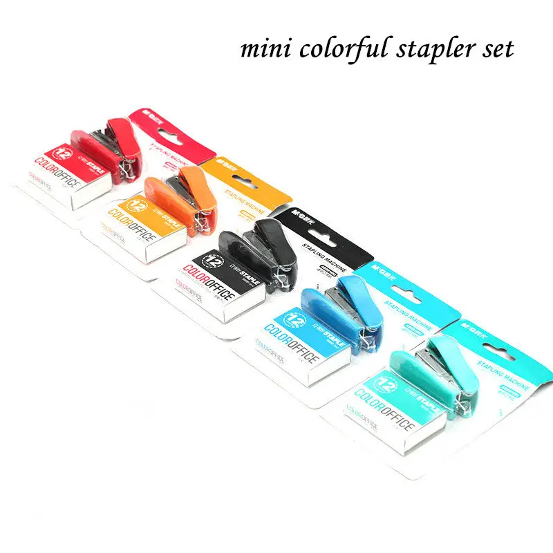 Colorful Mini Stapler Set With 1000 Pcs 12 Staples Office And School Stationery Supplies In Stapler From Education Office Supplies On Aliexpress