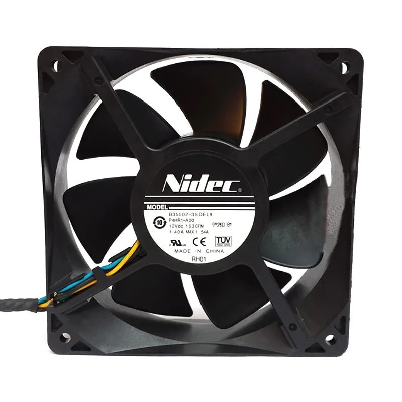 

for NIDEC B35502-35DEL9 P4HR1-A00 12V 1.40A 120*120*38MM 4 Line Large Air Volume Double Ball Bearing Cooling Fan