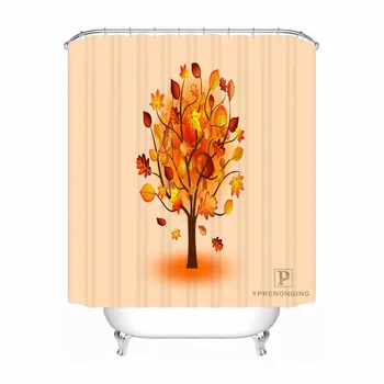 

Custom Abstract Funky Tree Bathroom Acceptable Shower Curtain Polyester Fabric Bathroom Curtain #180318-37-22