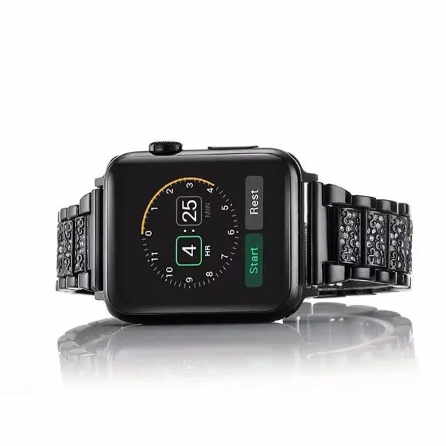 Ремешок для Apple Watch 4 роскошный браслет со стразами iWatch сменный Браслет Series 1 2 3 38 42