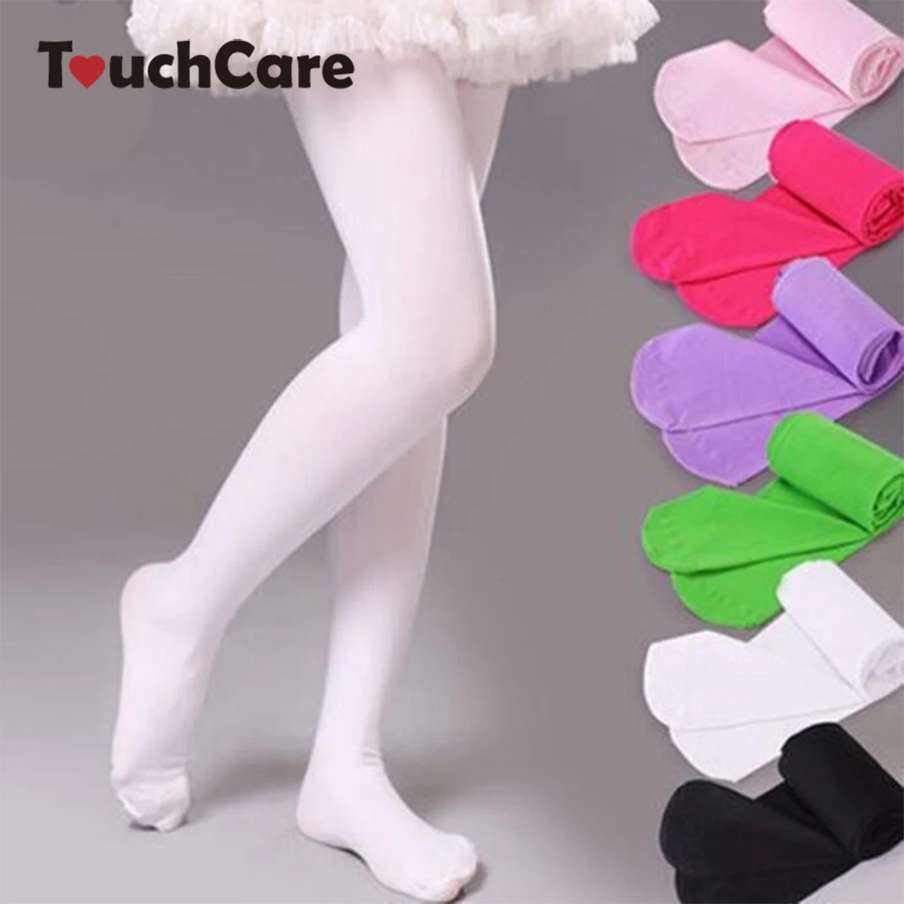 13 Colors Solid Girls Ballet Dance font b Tights b font Velvet Pantyhose Kids Knee High