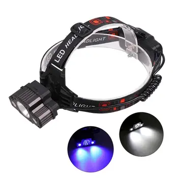 

Zoomable LED Headlamp Flashlight With Red Safety Light 5 Mode Portable USB Rechargeable Light For Biking Fishing USB Flashlight