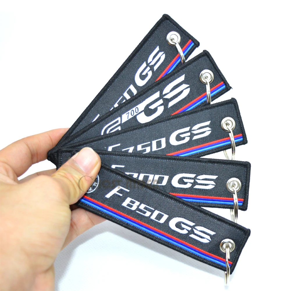 

Motorcycle Badge Keyring Key Ring for BMW F850 F800 F750 F700 F650 GS Embroidery Key Holder Chain Collection Keychain