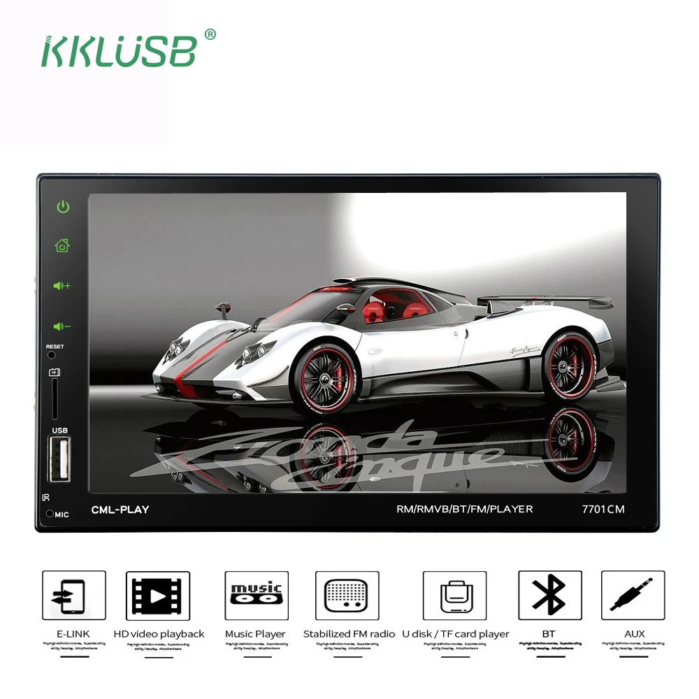 Авто Аудио 2 din HD 7 &quotсенсорный экран Авторадио Bluetooth автомобильное радио AMRDS