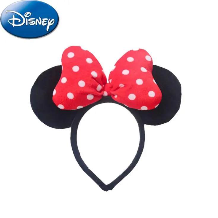 Disney подлинные уши Минни Маус головной убор Микки головы украшение для волос с