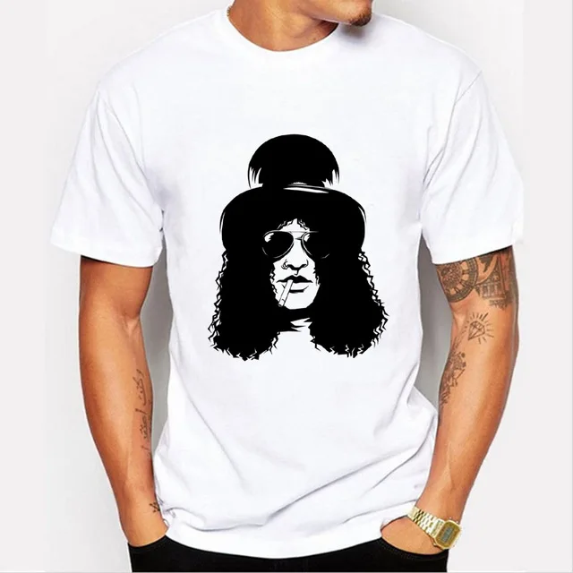Знаменитая рок-группа guns N Roses guns гитарист косая скала Мужская футболка модная новая футболка с коротким рукавом Футболка - Цвет: 1