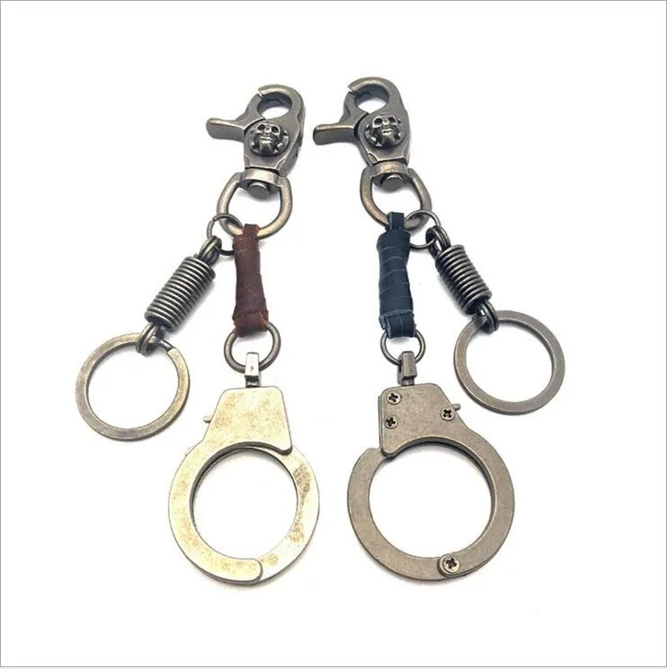 

Creative Metal Key Modeling Keychain Simulation Handcuffs Toy Handcuffs Key Ring Metal New Wonderful Gifts Alloy car Key Chains